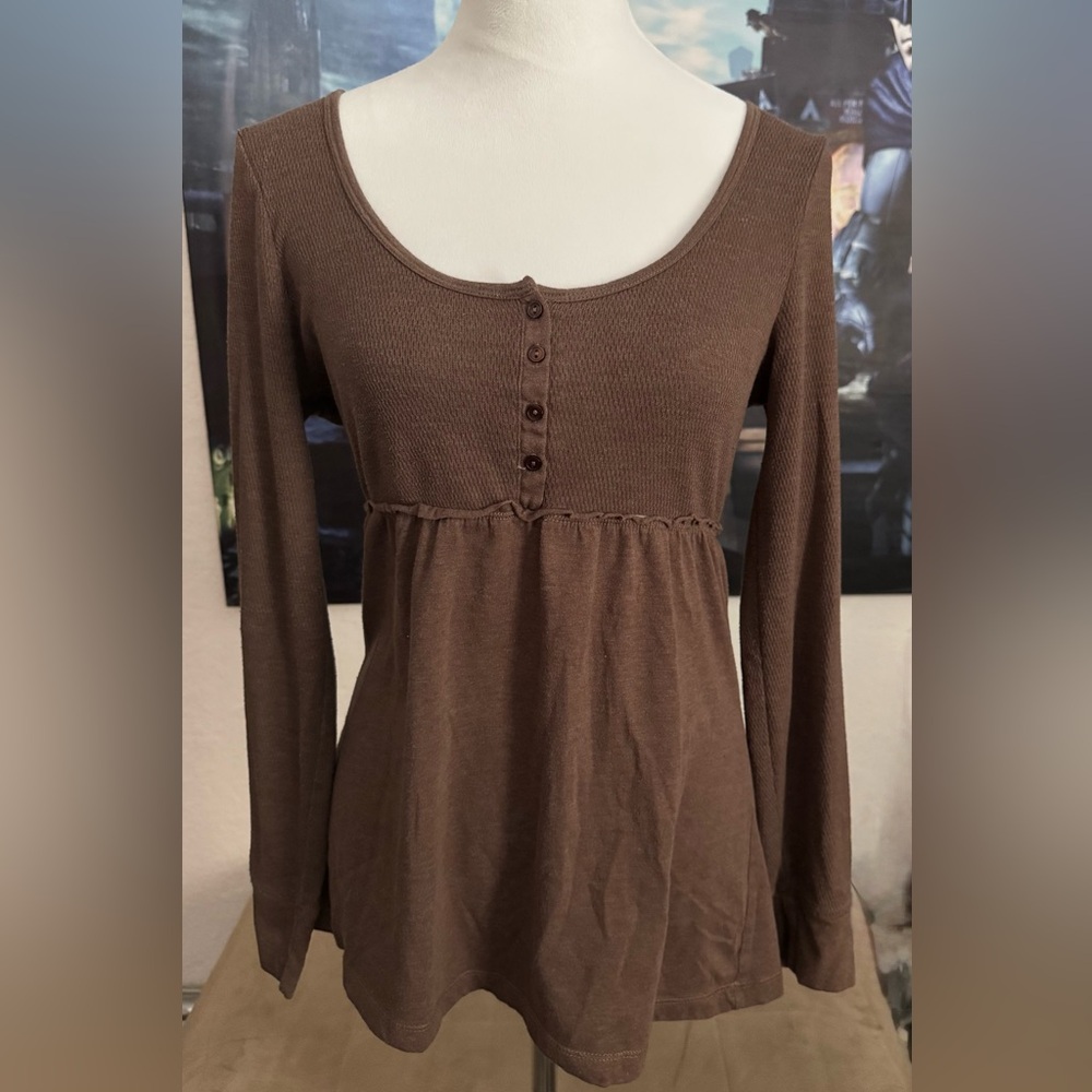 Eyeshadow Long Sleeve Shirt Sz L